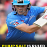 Philip Salt is ruled out of the WBBL