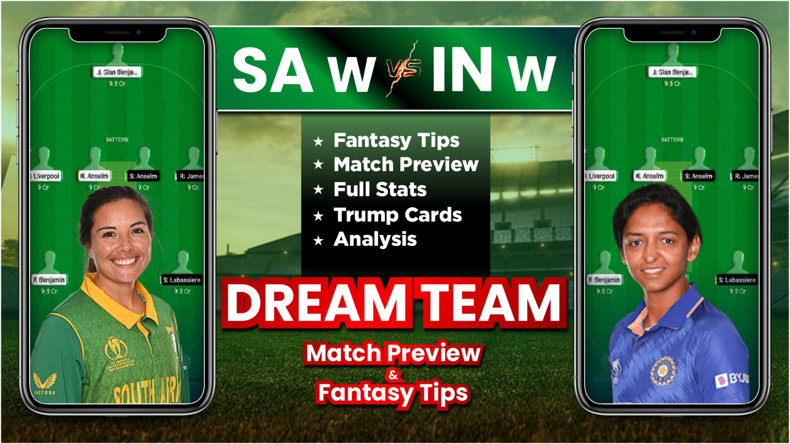 IN W vs SA W Dream11 Team Prediction, Player Stats, Possible11 and Dream11 Team Fantasy Tips