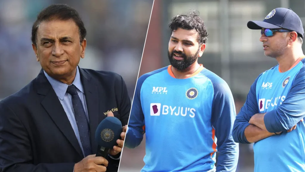 Sunil Gavaskar and rahul dravid rohitsharma