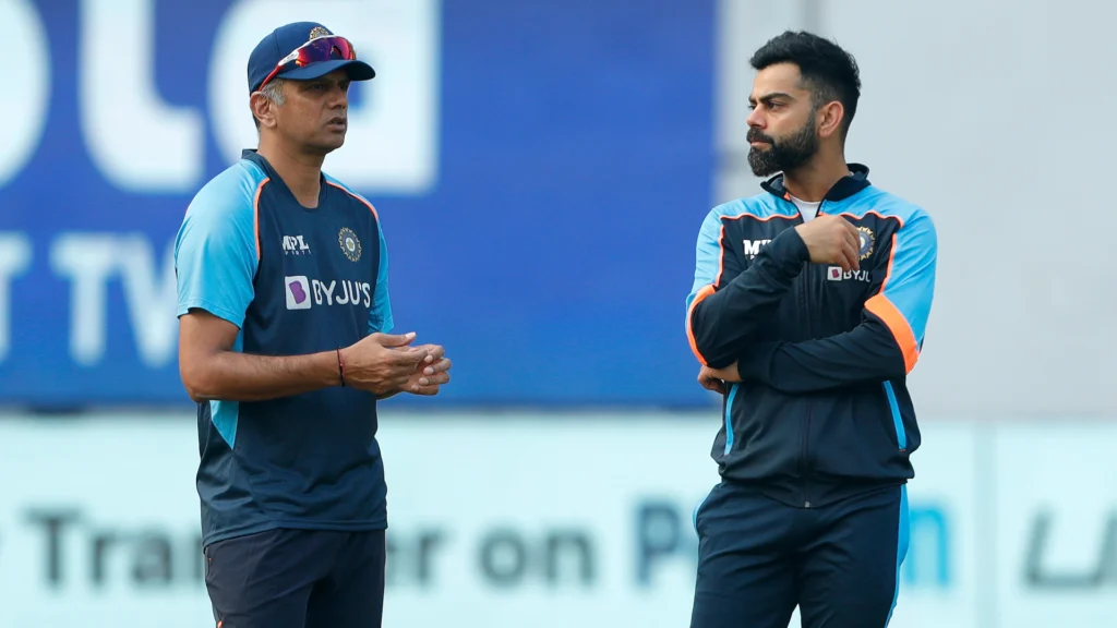 virat kohli and rahul dravid