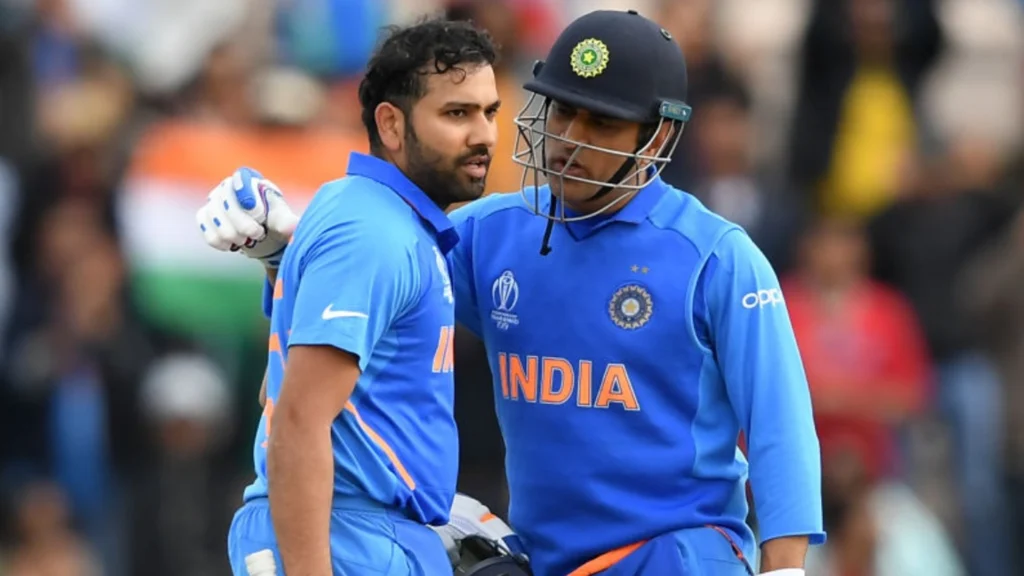 Rohit Sharma and M S Dhoni