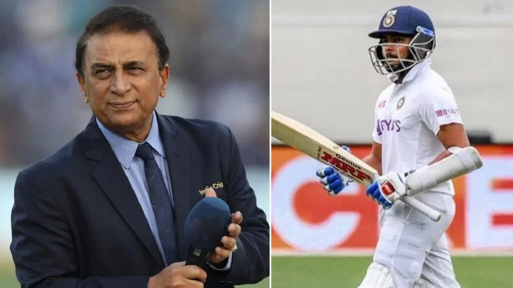 Prithvi Shaw and Sunil Gavaskar