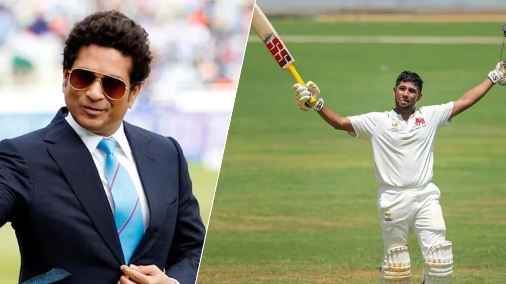 Musheer Khan and sachin Tendulkar