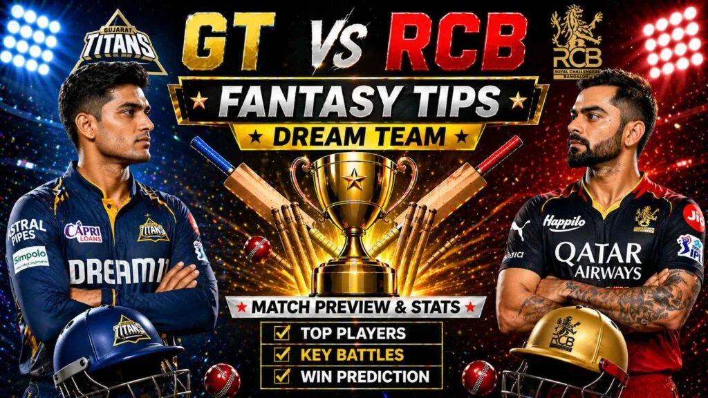 GT vs RCB dream11