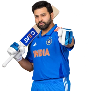 Rohit Sharma batting for India in international cricket
